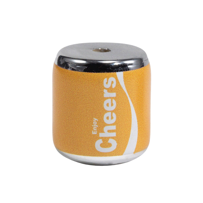 Plating Acrylic Beads 17-20mm Cola Can Design Colorful 10pcs 11