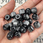 Gradient Color Resin Barrel Beads 10mm Chunky Navy to Sky Blue 10pcs 20