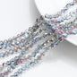 Electroplated Heart Glass Beads 8mm Transparent Mixed Colors 50pcs 8