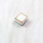 Lampwork Glass Beads Square 12mm Transparent Filigree 20pcs 11