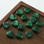 Japanese Ink Dyed Flat Heart Acrylic Beads 14mm Glossy Marbled 50pcs 5