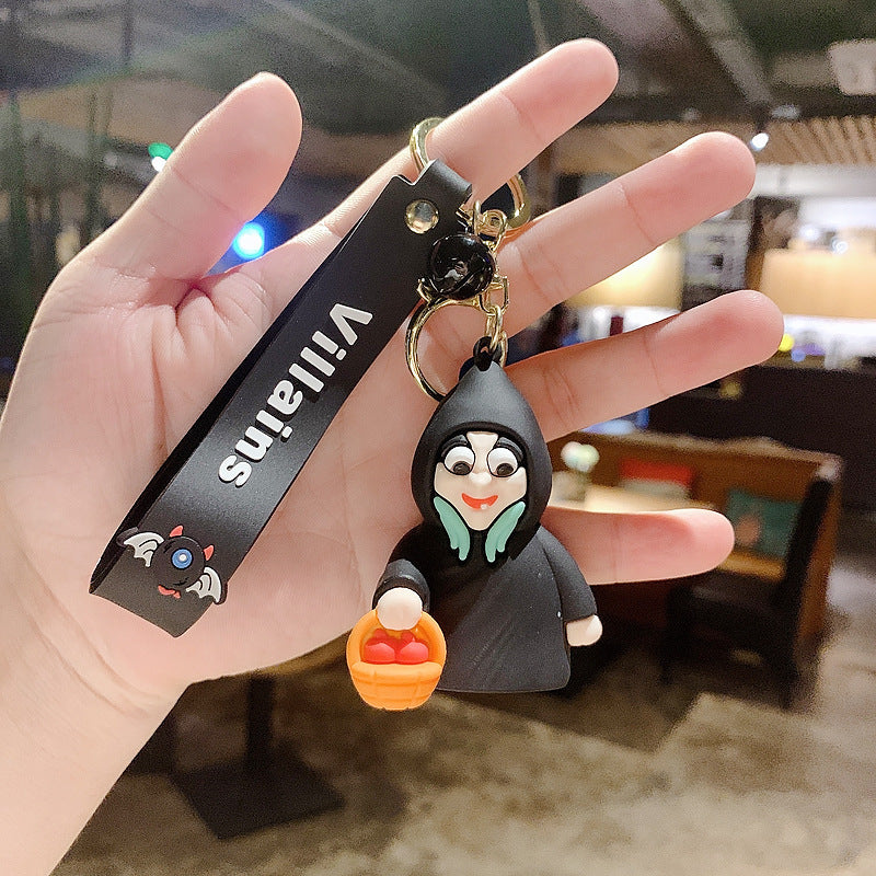 Halloween Witch Keychain Acrylic Colorful Vibrant Charm 11