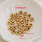 Brass Rope-Shaped Spacer Beads Coarse Texture 20pcs 9