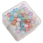 Crackle Glass Beads 10mm Gradient Pastel Colors 60pcs 5