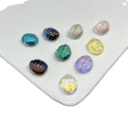 Small Turtle Glass Beads 10x12mm Transparent Assorted Colors 100pcs 5
