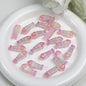 Plating Colorful Fish Bone Resin Beads 24mm 10pcs 13