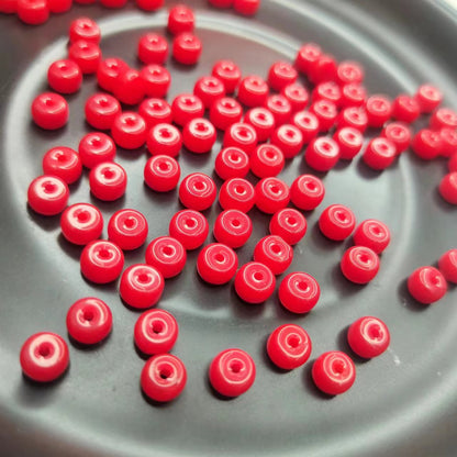 Electroplated Glass Beads 6mm Colorful Metallic Sheen 100pcs 3