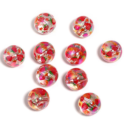 Transparent Butterfly Acrylic Beads 16mm Iridescent Plated 50pcs 8