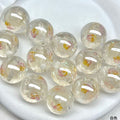 Luminous Rose Resin Beads 16mm Round Multicolor 10pcs 6