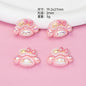 Glossy Sanrio Character Resin Beads Eye Patch Design 10pcs 8