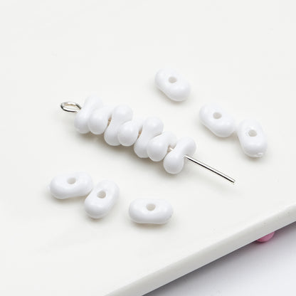 Acrylic Peanut Spacer Beads 6mm Glow In The Dark 200pcs 10
