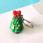 Silicone Christmas Snowman Keychain Colorful Holiday Charm 7