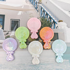 Plating KT Mirror Acrylic Beads 40mm Rounded Embossed Faces 50pcs 2