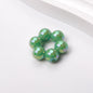 Plating Rhombus Faceted Wreath Acrylic Beads 23mm Glossy Plated 50pcs 8