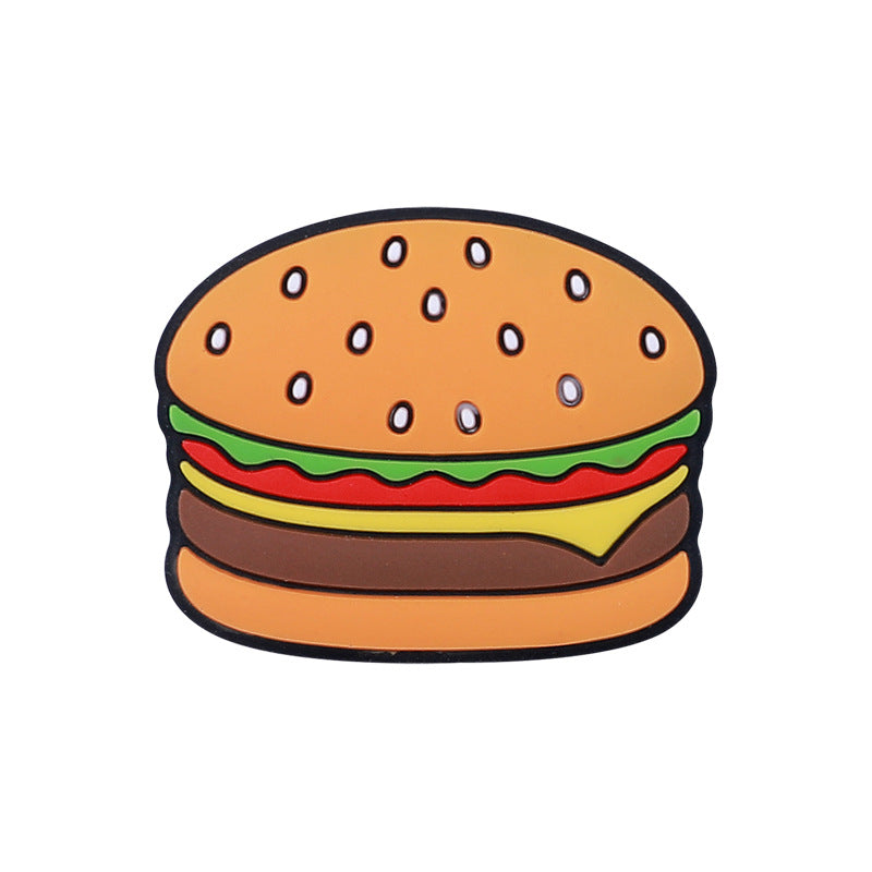 Silicone Focal Beads Food Hamburger and Soda Can Set 20pcs 5