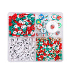 Christmas Heishi Clay Beads 6mm Festive Mixed Colors 1box 940pcs 5
