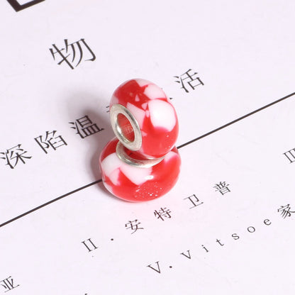 Resin Floral Spacer Beads 14mm Candy Color 50pcs 8