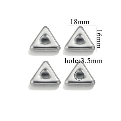 Stainless Steel Geometric Spacer Beads 5pcs 16