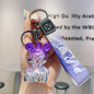 Resin Crown Bear Keychain Metallic Finish Cartoon Charm 8