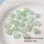 Faceted Glitter Heart Acrylic Beads 14mm Colorful Mixed 30pcs 11