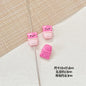 Baking Painted Good Sign and Teacup Bear Metal Beads 17mm 10pcs 19