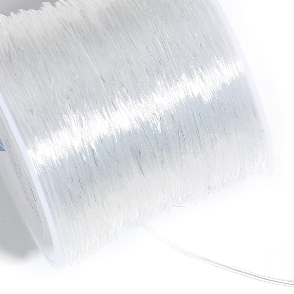 Transparent Crystal Elastic Cord Polyester 0.4mm-1.5mm 80m Per Roll 4
