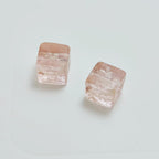 Lampwork Glass Beads Cube 12mm Glow In The Dark Floral Filled 20pcs 3