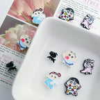 Painted Alloy Metal Beads Baking Shin-Chan Himawari Nohara Series 10pcs 5