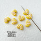 Heart Metal Beads Baking Painted Bubble Tea Design Alloy 10pcs 20