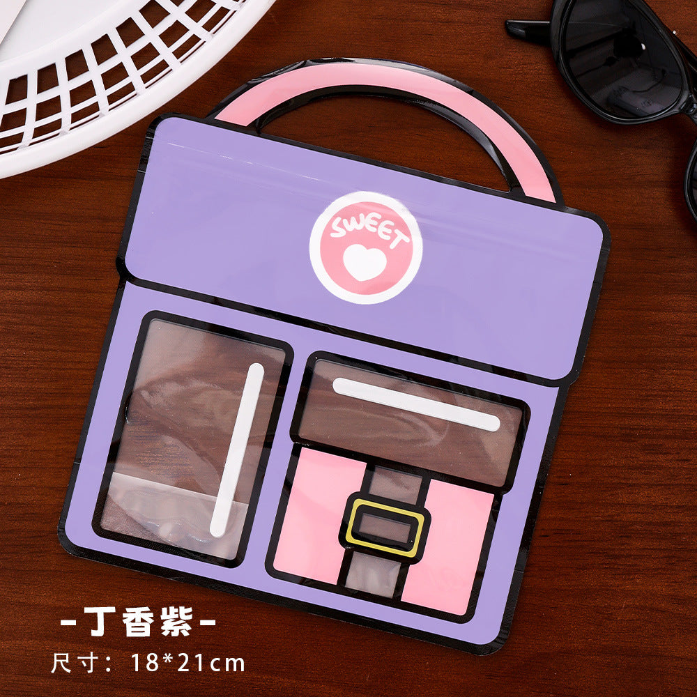 Backpack Shaped Zip Lock Bags Plastic Resealable 21x18cm 10pcs 5