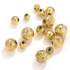 Stainless Steel Irregular Wrinkle Concave Metal Beads 4-8mm 10pcs 4