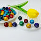 Rubberized Matte Painted Love Word Acrylic Beads 16mm 50pcs 12