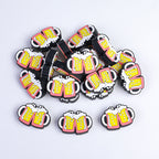 Silicone Focal Beads Beer Steins Clinking Mug Pair 10pcs