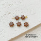 Painted Cute Character Plate Series Metal Beads Bulk 20pcs 30
