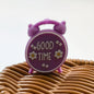 Silicone 3D Focal Beads Good Time Alarm Clock Rounded Base 20pcs 6