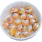 Plating Sanri Waffle Biscuit Resin Beads 13mm Glossy Gold 20pcs 5