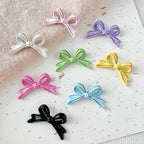 Bow Metal Beads 24mm Painted Lace Pastel Colors 20pcs 4