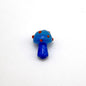 Hand Painted Mushroom Glass Beads 18mm Colorful Dotted Enamel 1pc 9