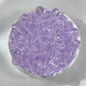Ice Transparent Round Glass Beads 8mm Pastel Frosted Glow 100pcs 10