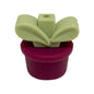 Silicone 3D Focal Beads Flowerpot Grass With Leaf Cluster 20pcs 20