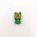 Silicone 3D Focal Beads Old Man Three Leaf Clover Face 20Pcs