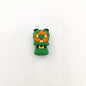 Silicone 3D Focal Beads Old Man Three Leaf Clover Face 20Pcs