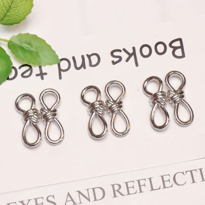 Alloy Knot Shaped Connectors 35mm Mixed Colors 10pcs 6