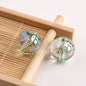 Plated Bubblegum Beads 18-20mm Transparent Mylar Flakes Filled 100g 7