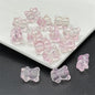 Transparent Bear Glass Beads 13x16mm Pastel Colors 100pcs 6