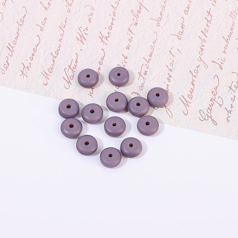 Glass Round Spacer Beads 6mm 8mm Imitation Jade Color 100pcs 17