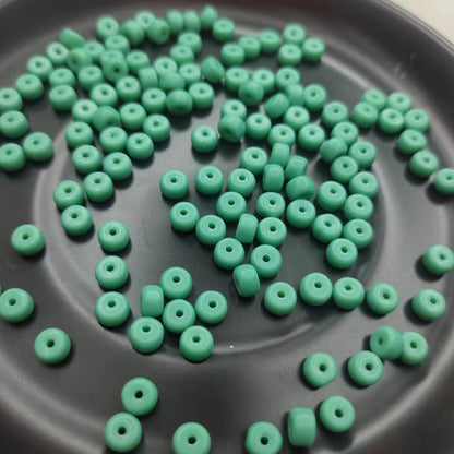 Electroplated Glass Beads 6mm Colorful Metallic Sheen 100pcs 7