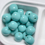Painted Chubby Acrylic Beads 16mm Glossy Bright Colors 10pcs 6