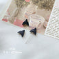Silicone Focal Beads Sassy Barbie Style Baking Painted Alloy Black Pink 5