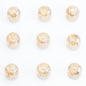 Glass Smooth Spacer Beads 8mm 10mm Large Hole Electroplated 50pcs 14